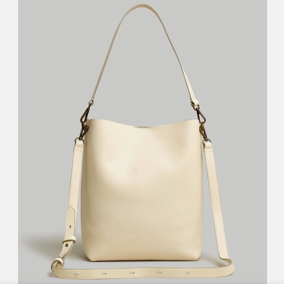 Madewell Handbags - New MADEWELL The Transport Bucket Bag in Vintage Parchment